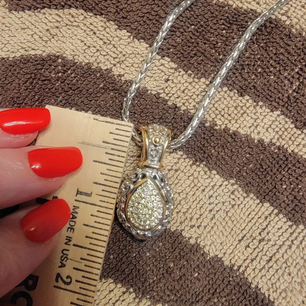 John Medeiros Pave pendant and Chain - Picture 10 of 10